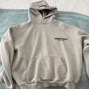 Essentials Heather Gray Hoodie for Men